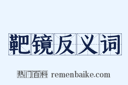 靶镜反义词是什么意思的图片